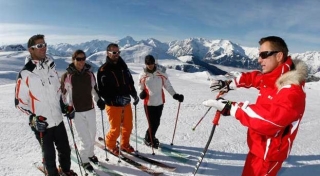 Ski en groupe